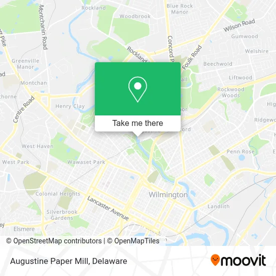 Augustine Paper Mill map