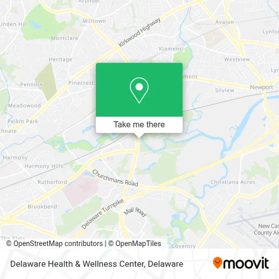 Delaware Health & Wellness Center map