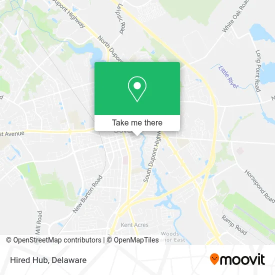 Hired Hub map