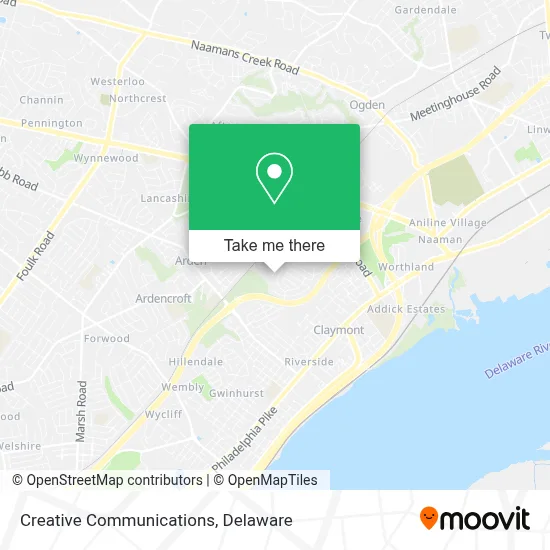 Creative Communications map