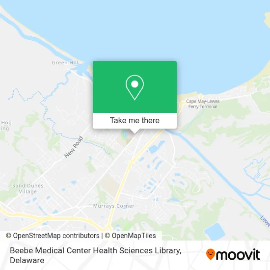 Beebe Medical Center Health Sciences Library map