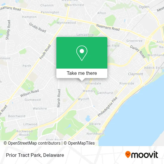 Prior Tract Park map