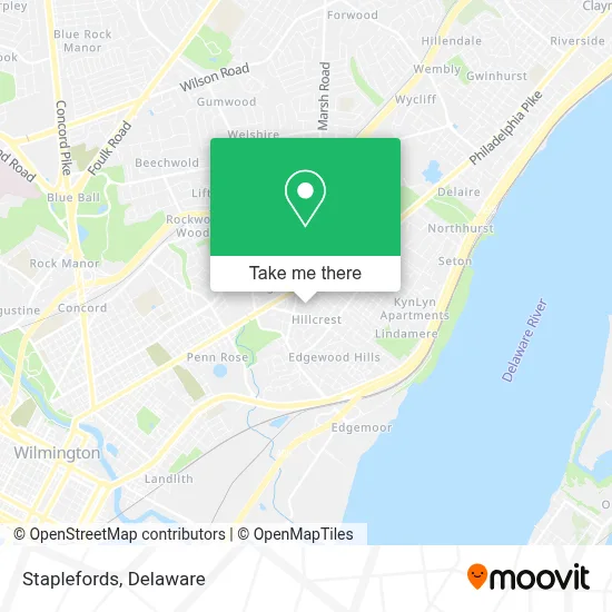 Staplefords map