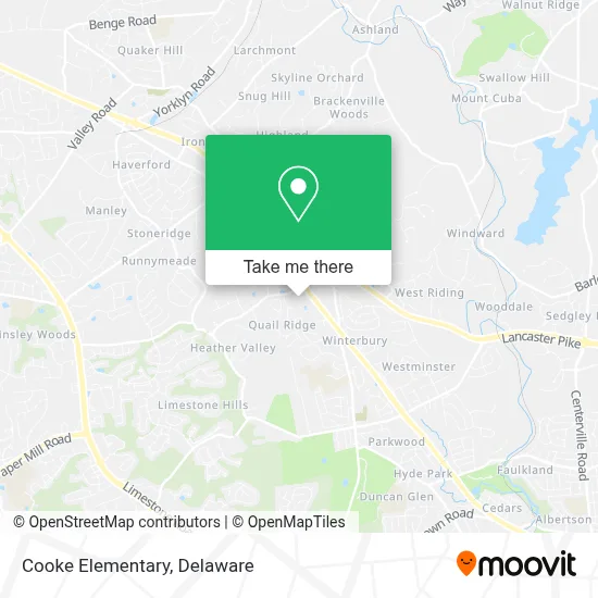 Cooke Elementary map