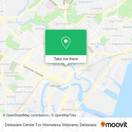 Delaware Center For Homeless Veterans map