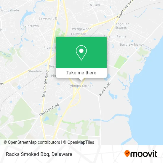 Racks Smoked Bbq map