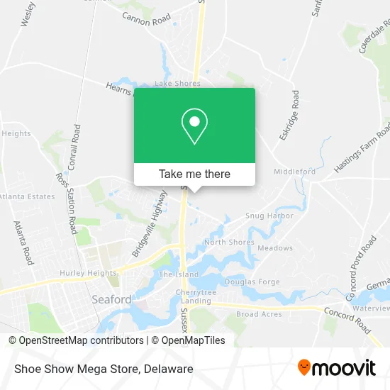 Shoe Show Mega Store map