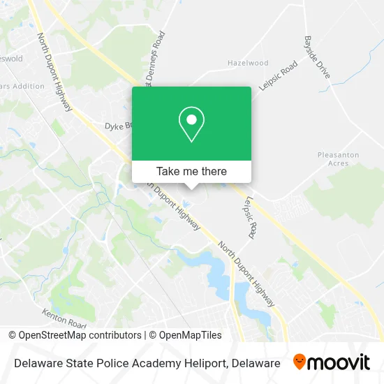 Delaware State Police Academy Heliport map