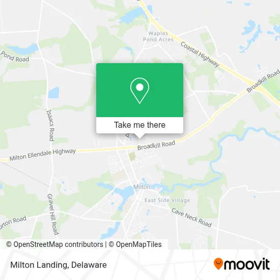 Milton Landing map