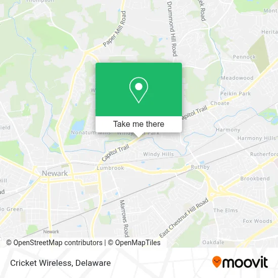 Cricket Wireless map