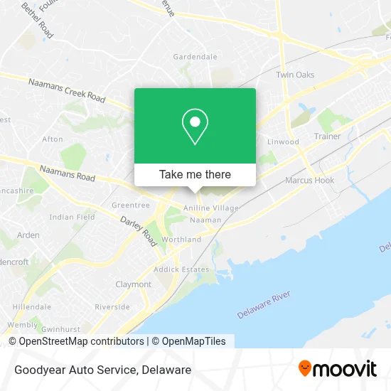 Goodyear Auto Service map