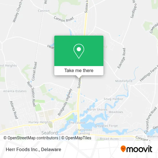 Herr Foods Inc. map