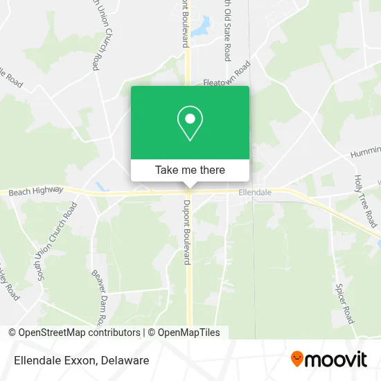 Ellendale Exxon map