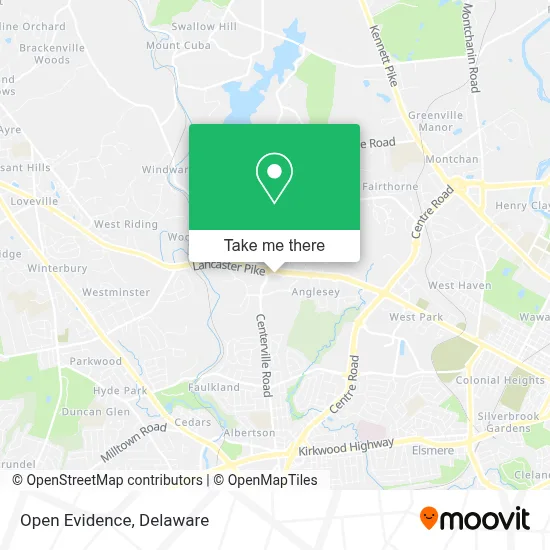 Open Evidence map