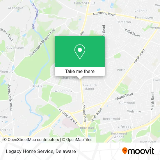 Legacy Home Service map