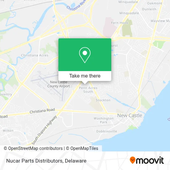 Nucar Parts Distributors map