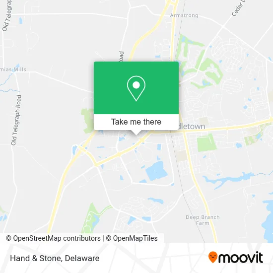 Hand & Stone map