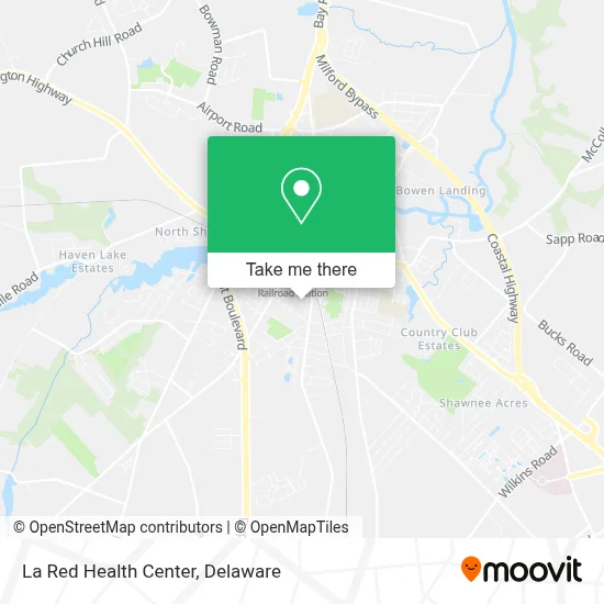 La Red Health Center map