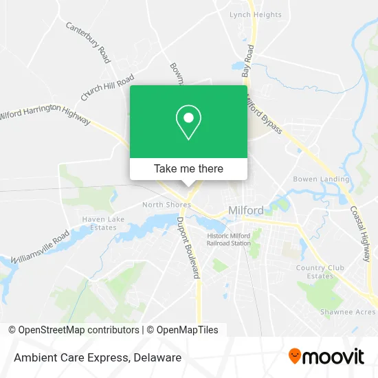 Ambient Care Express map