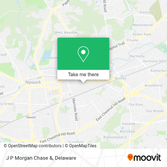 J P Morgan Chase & map