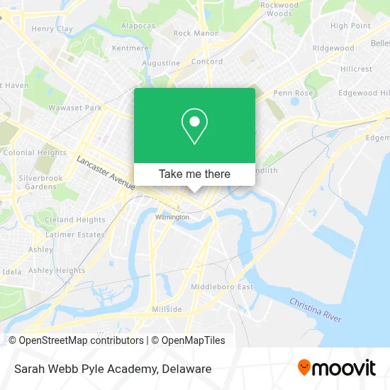 Sarah Webb Pyle Academy map