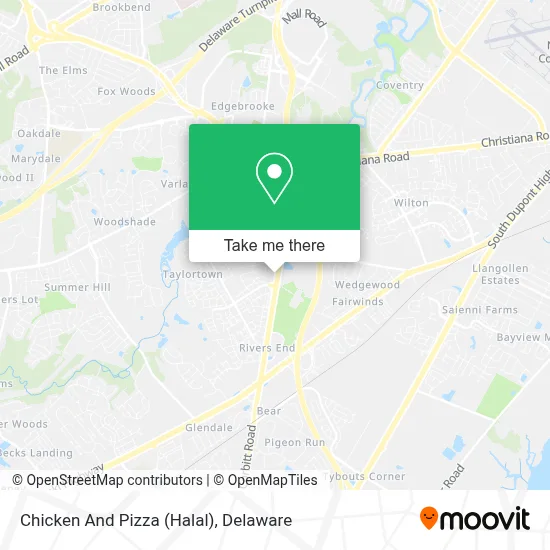 Chicken And Pizza (Halal) map