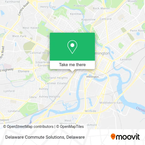 Delaware Commute Solutions map