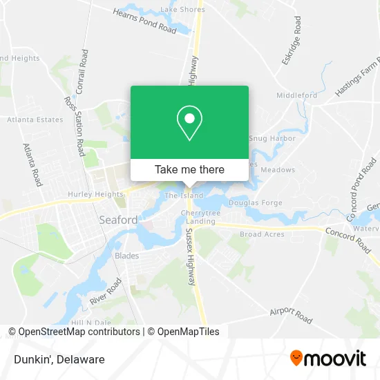 Dunkin' map