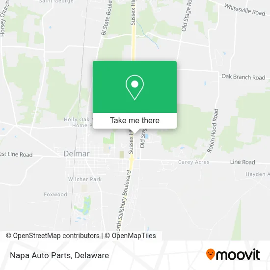 Napa Auto Parts map