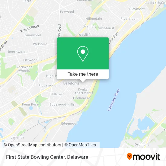 First State Bowling Center map