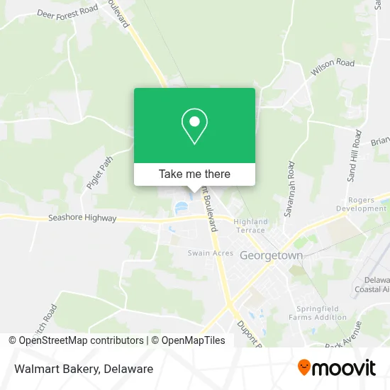 Walmart Bakery map