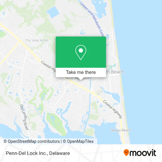 Penn-Del Lock Inc. map