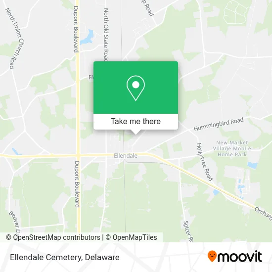 Ellendale Cemetery map