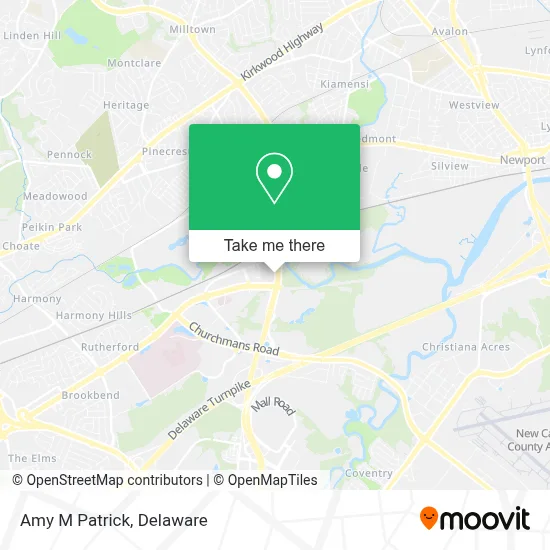 Amy M Patrick map