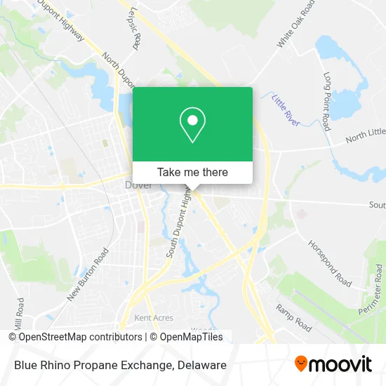 Blue Rhino Propane Exchange map