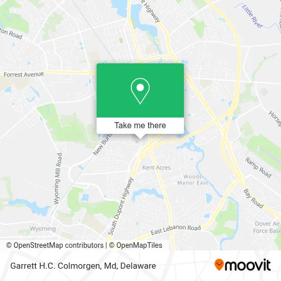 Garrett H.C. Colmorgen, Md map