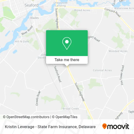 Kristin Leverage - State Farm Insurance map