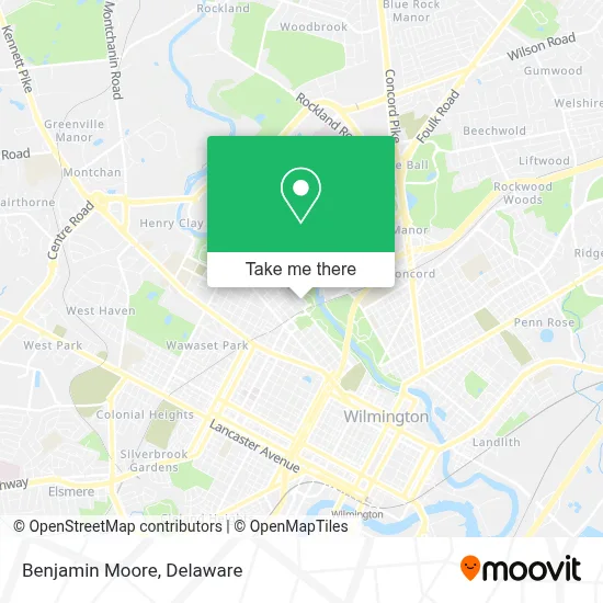 Benjamin Moore map