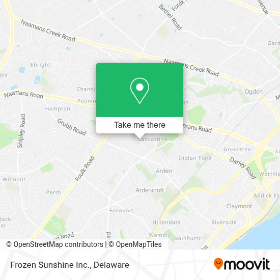 Frozen Sunshine Inc. map