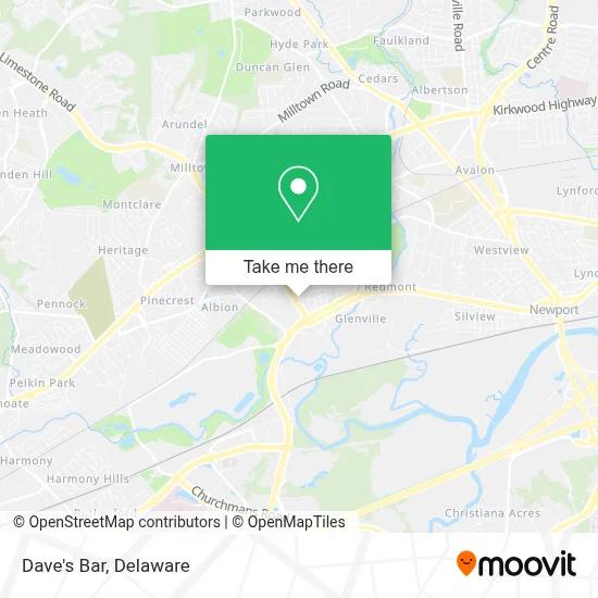 Dave's Bar map