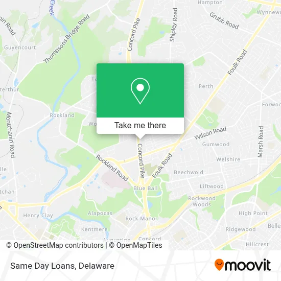 Same Day Loans map