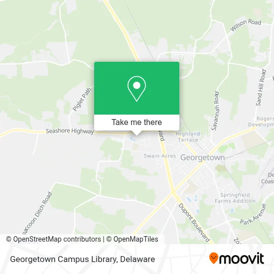 Georgetown Campus Library map