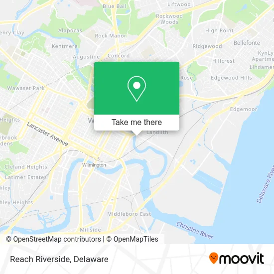 Reach Riverside map