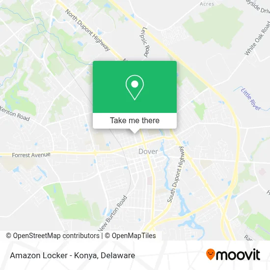 Amazon Locker - Konya map