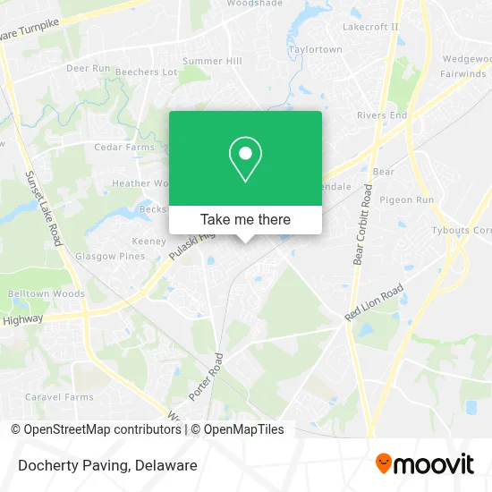 Docherty Paving map