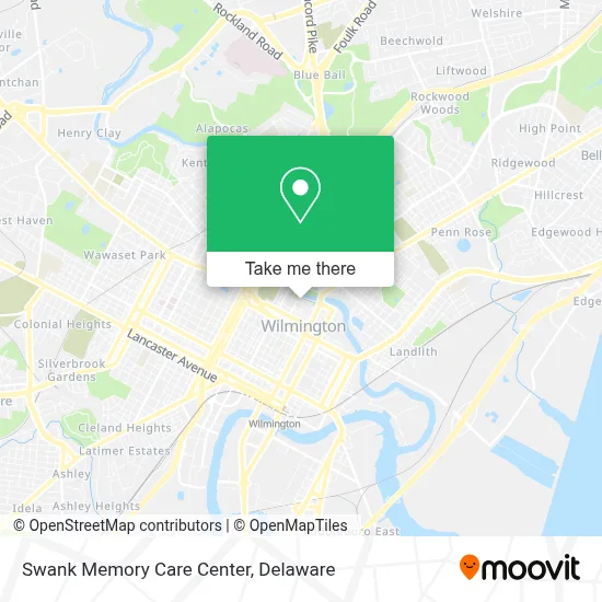 Swank Memory Care Center map