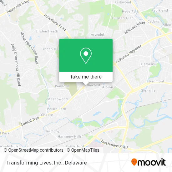 Transforming Lives, Inc. map