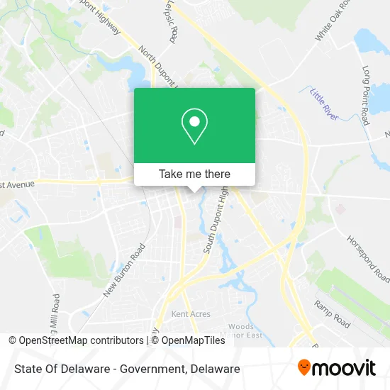 State Of Delaware - Government map