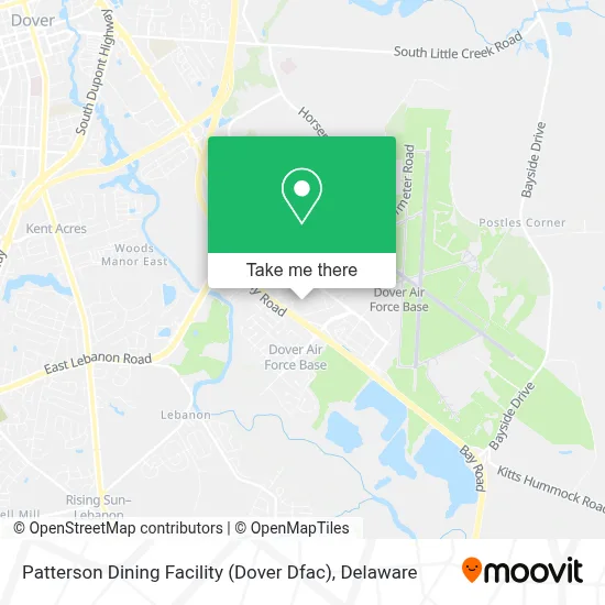 Patterson Dining Facility (Dover Dfac) map