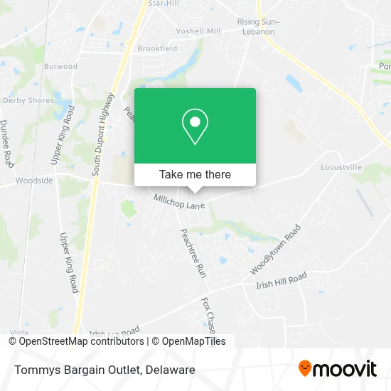 Tommys Bargain Outlet map
